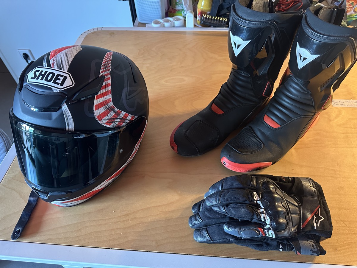 My riding gear