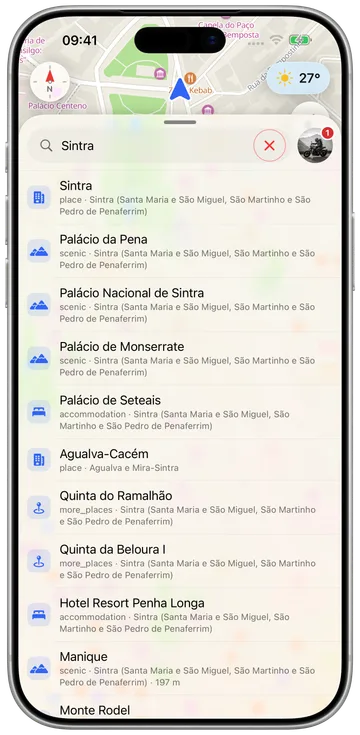 Um pacote de país instalado no telemóvel: mapas, percursos e dados de radares, sem ligação