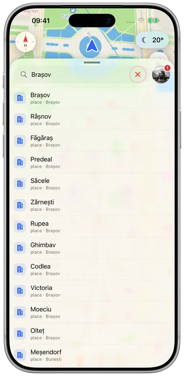 Un pachet de țară instalat pe telefon: hărți, rutare și date de radar, offline